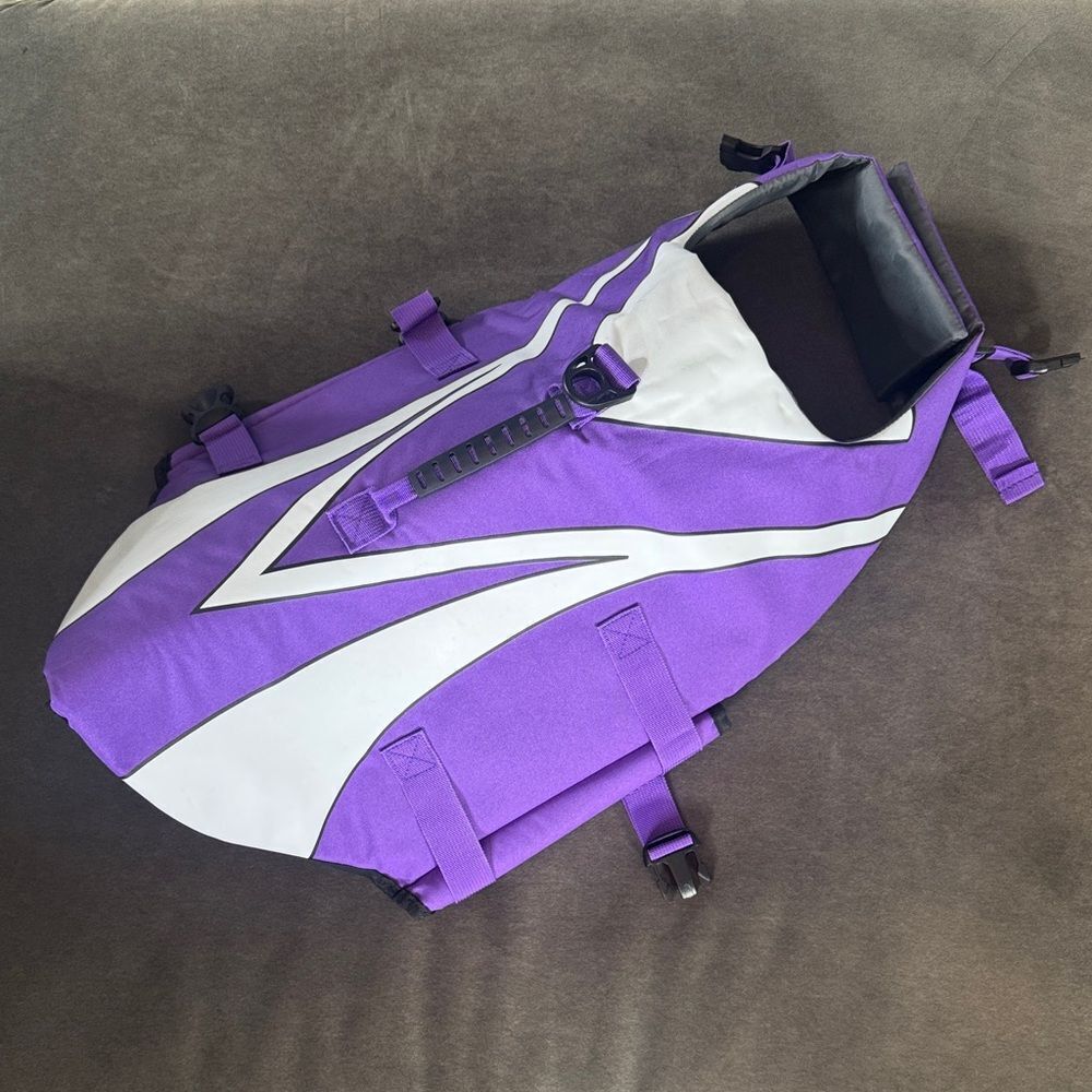 Dog Life Jacket Life Vest Purple and White Size XXL NWOT